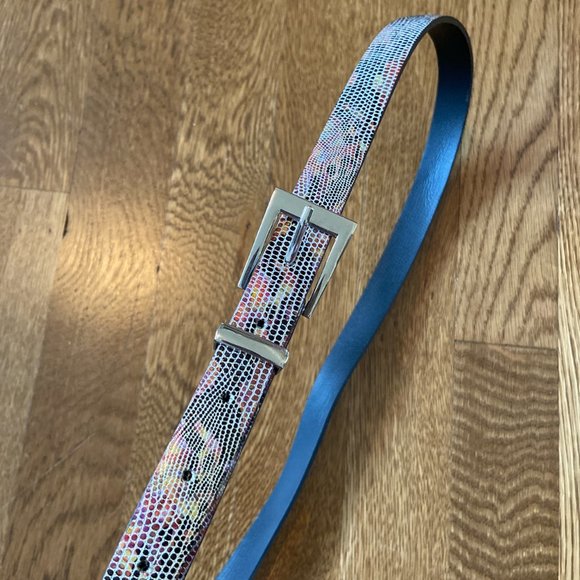 Rainbow snake skin skinny belt - Picture 4 of 4
